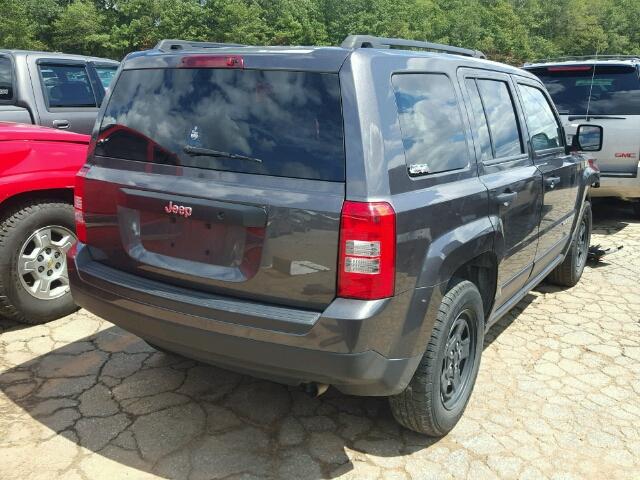 1C4NJPBB2FD118451 - 2015 JEEP PATRIOT SP GRAY photo 4