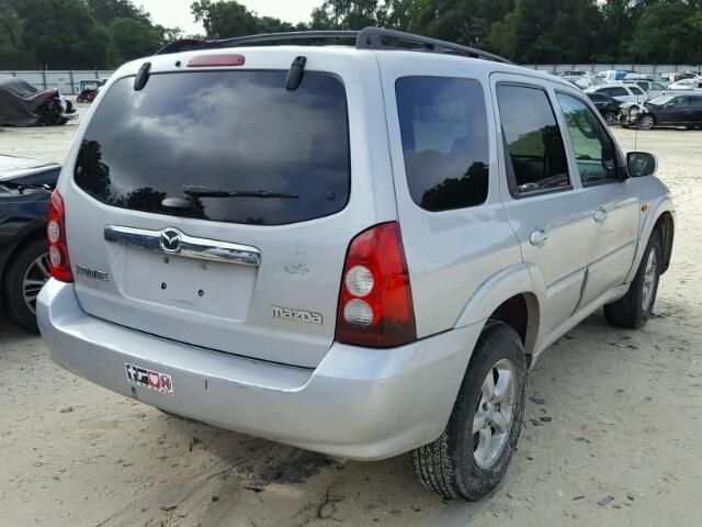 4F2YZ96145KM18070 - 2005 MAZDA TRIBUTE S SILVER photo 4