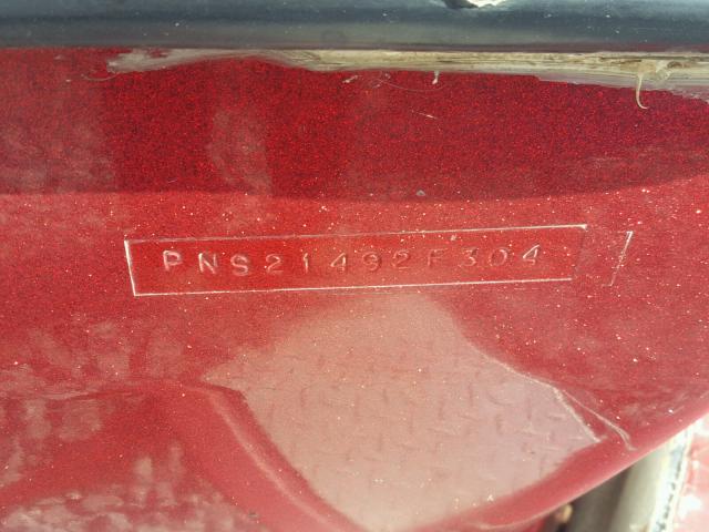 PNS21492F304 - 2004 BLAZ BOAT RED photo 10