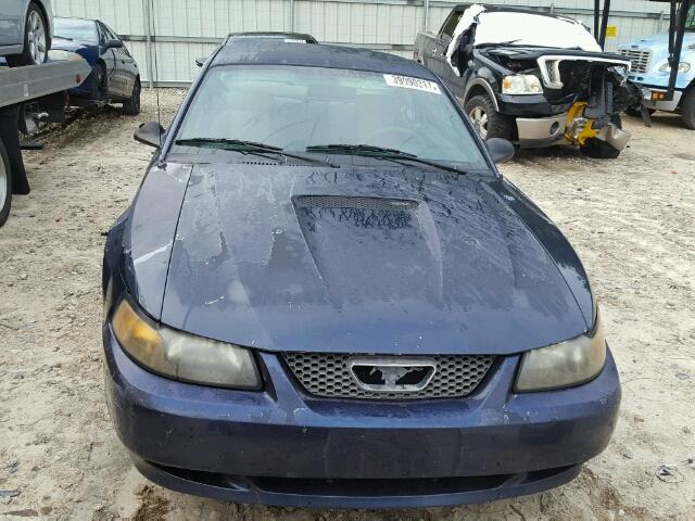 1FAFP40452F118597 - 2002 FORD MUSTANG BLUE photo 10