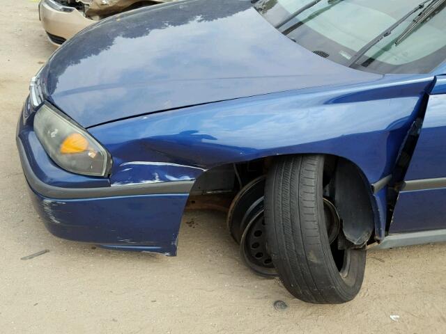 2G1WF52E359186301 - 2005 CHEVROLET IMPALA BLUE photo 9