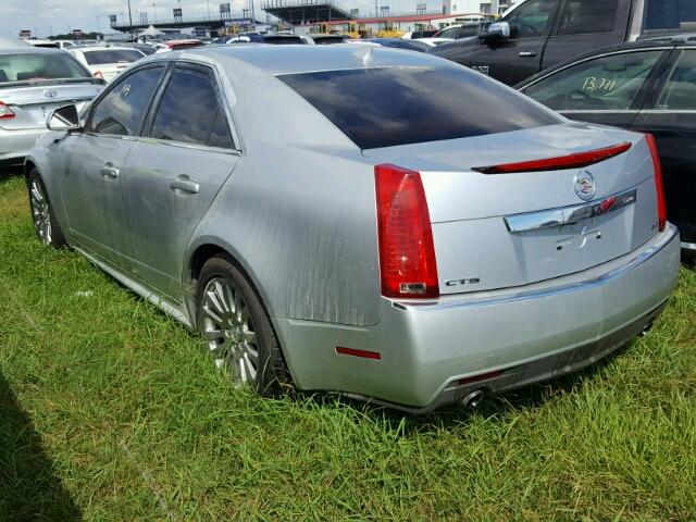 1G6DJ5E3XD0100436 - 2013 CADILLAC CTS PERFOR SILVER photo 3