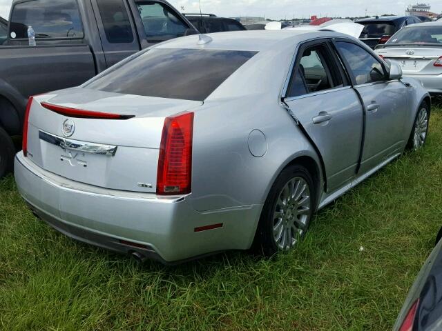 1G6DJ5E3XD0100436 - 2013 CADILLAC CTS PERFOR SILVER photo 4