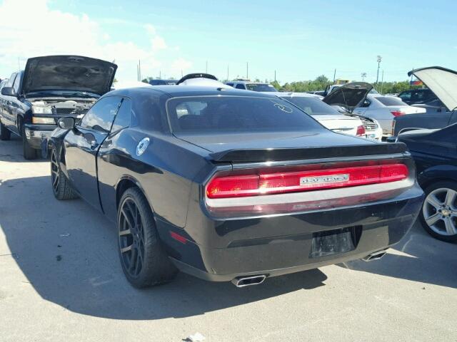 2C3CDYAG9DH724920 - 2013 DODGE CHALLENGER BLACK photo 3