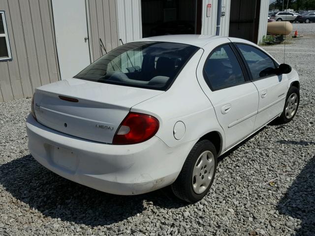 1B3ES46C1YD514745 - 2000 DODGE NEON BASE WHITE photo 4