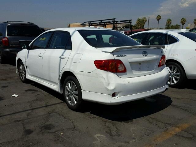 2T1BU4EE7AC437204 - 2010 TOYOTA COROLLA BA WHITE photo 3