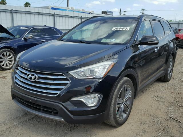 KM8SR4HF8DU013619 - 2013 HYUNDAI SANTA FE L BLACK photo 2