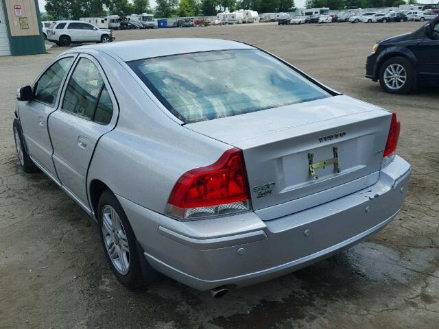 YV1RS592X72612444 - 2007 VOLVO S60 2.5T SILVER photo 3