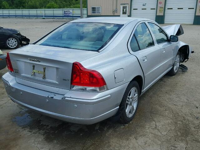 YV1RS592X72612444 - 2007 VOLVO S60 2.5T SILVER photo 4