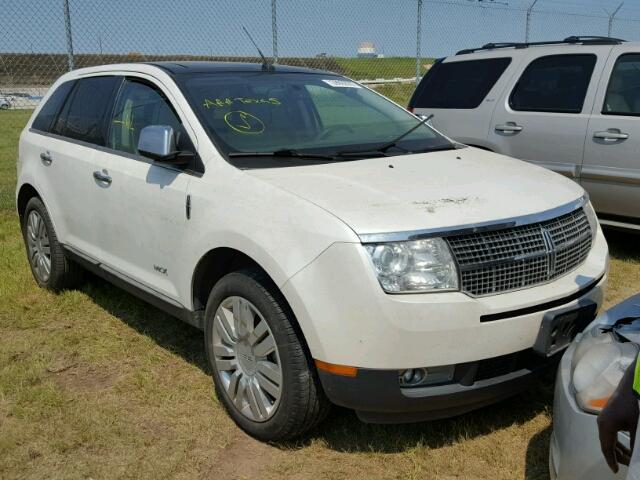 2LMDJ6JC0ABJ14834 - 2010 LINCOLN MKX WHITE photo 1