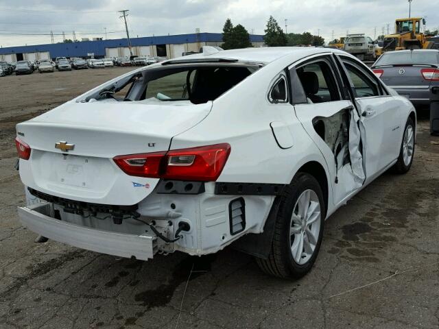 1G1ZE5ST5HF116325 - 2017 CHEVROLET MALIBU WHITE photo 4