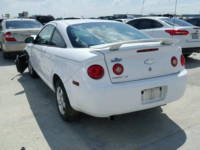 1G1AK15F777247043 - 2007 CHEVROLET COBALT LS WHITE photo 3