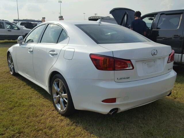 JTHBK262795094884 - 2009 LEXUS IS WHITE photo 3