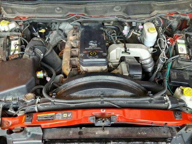 3D7KU28C44G252249 - 2004 DODGE RAM 2500 S RED photo 7