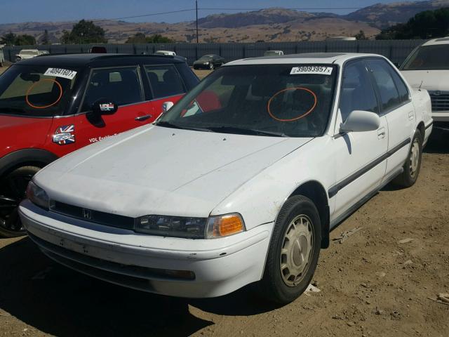 JHMCB7675NC037473 - 1992 HONDA ACCORD EX WHITE photo 2