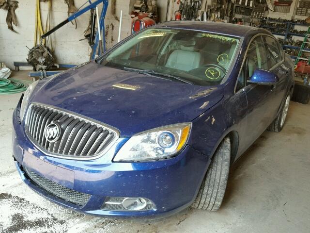 1G4PP5SK9D4147451 - 2013 BUICK VERANO BLUE photo 2