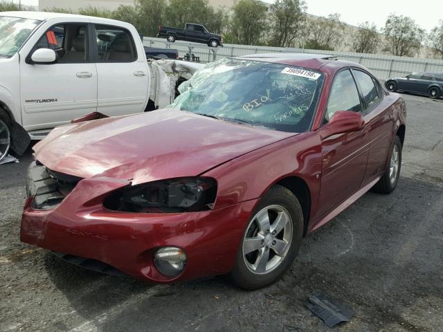 2G2WP582281179204 - 2008 PONTIAC GRAND PRIX RED photo 2