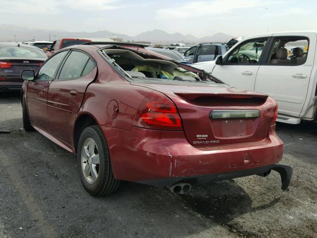 2G2WP582281179204 - 2008 PONTIAC GRAND PRIX RED photo 3