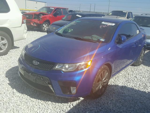 KNAFW6A39B5422162 - 2011 KIA FORTE SX BLUE photo 2