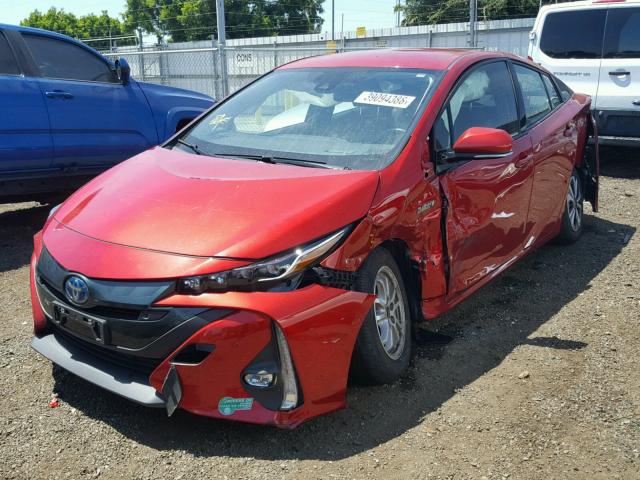 JTDKARFP6H3003042 - 2017 TOYOTA PRIUS PRIM 红色 照片 2
