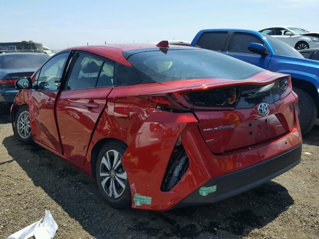 JTDKARFP6H3003042 - 2017 TOYOTA PRIUS PRIM 红色 照片 3