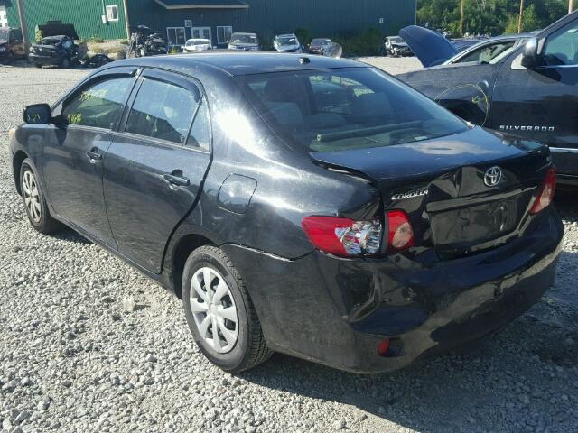 JTDBL40E199079044 - 2009 TOYOTA COROLLA BLACK photo 3