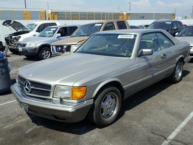 WDBCA45E7LA545549 - 1990 MERCEDES-BENZ 560 SEC GOLD photo 2