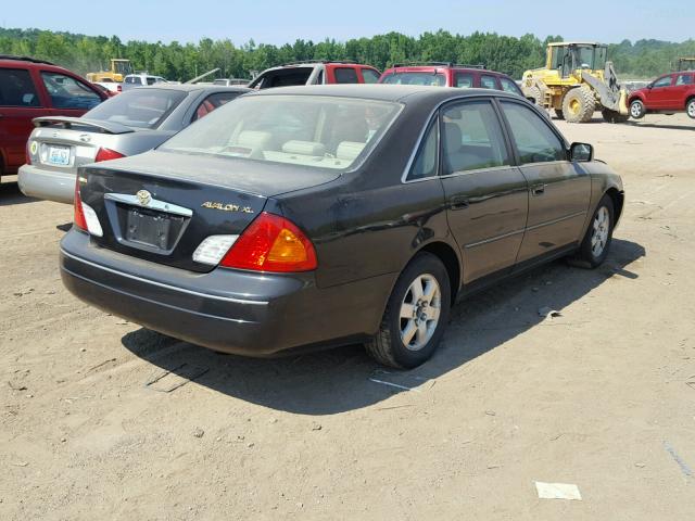 4T1BF28B2YU075517 - 2000 TOYOTA AVALON XL BLACK photo 4