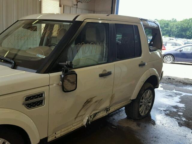 SALAM2D43AA536821 - 2010 LAND ROVER LR4 HSE PL WHITE photo 9