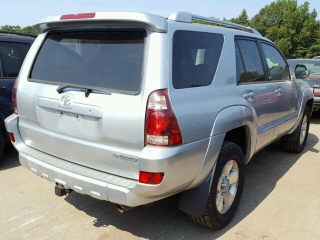 JTEBT17R430004661 - 2003 TOYOTA 4RUNNER LT SILVER photo 4