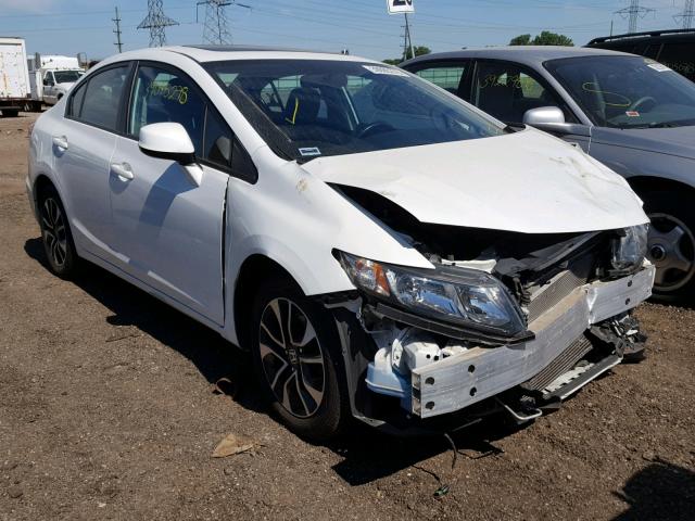 19XFB2F91DE002701 - 2013 HONDA CIVIC EXL WHITE photo 1