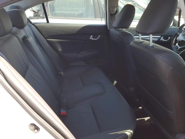 19XFB2F91DE002701 - 2013 HONDA CIVIC EXL WHITE photo 6