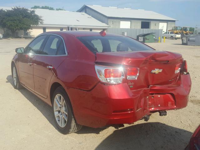 1G11C5SLXEF256093 - 2014 CHEVROLET MALIBU 1LT წითელი ფოტო 3