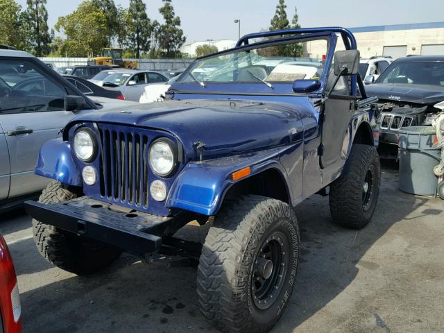 J3F8357H73095 - 1973 JEEP WRANGLER BLUE photo 2