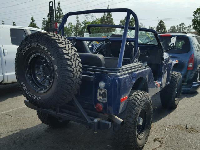 J3F8357H73095 - 1973 JEEP WRANGLER BLUE photo 4