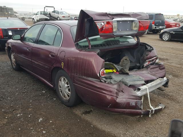 1G4HP52K534143545 - 2003 BUICK LESABRE CU BURGUNDY photo 3