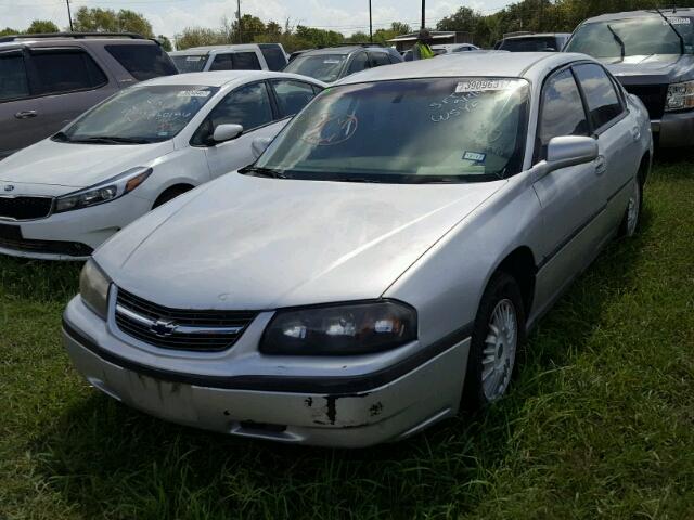 2G1WF52E729206416 - 2002 CHEVROLET IMPALA SILVER photo 2