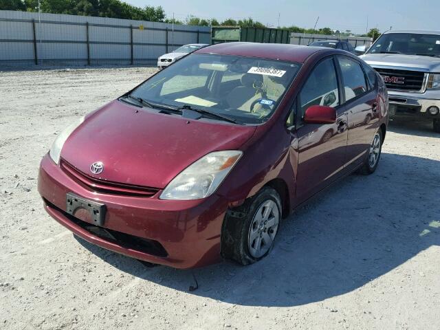 JTDKB20U340075699 - 2004 TOYOTA PRIUS MAROON photo 2