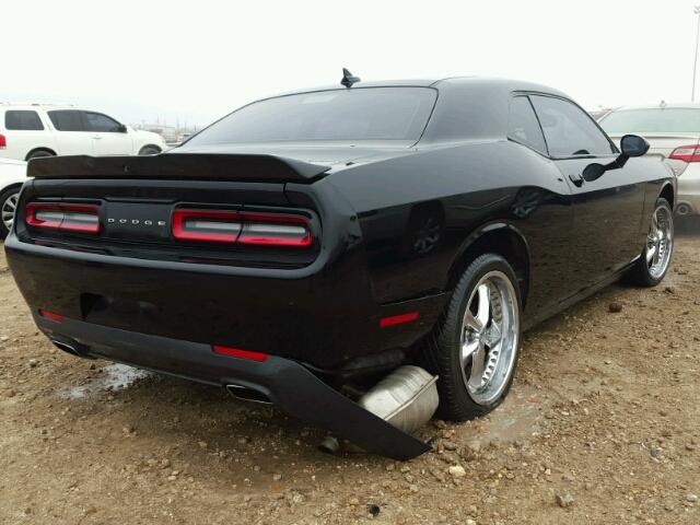 2C3CDZBG9FH861699 - 2015 DODGE CHALLENGER BLACK photo 4