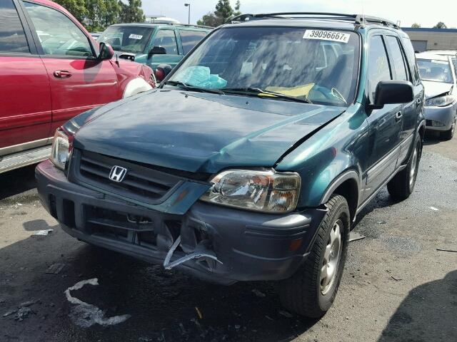 JHLRD1840XC065452 - 1999 HONDA CR-V LX GREEN photo 2