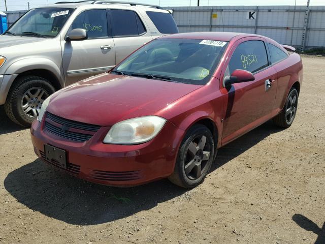 1G1AL18F487264263 - 2008 CHEVROLET COBALT LT RED photo 2