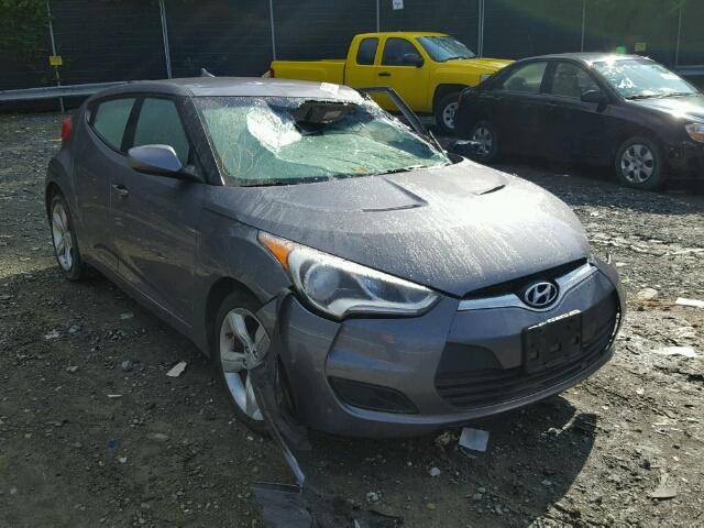 KMHTC6AD2FU236915 - 2015 HYUNDAI VELOSTER B GRAY photo 1