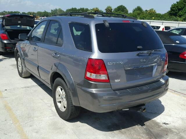 KNDJD733755478577 - 2005 KIA SORENTO EX BLUE photo 3