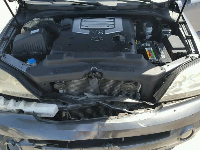 KNDJD733755478577 - 2005 KIA SORENTO EX BLUE photo 7