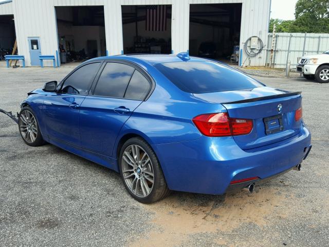 WBA3A9G51FNS66149 - 2015 BMW 335 I BLUE photo 3