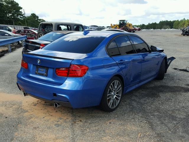 WBA3A9G51FNS66149 - 2015 BMW 335 I BLUE photo 4