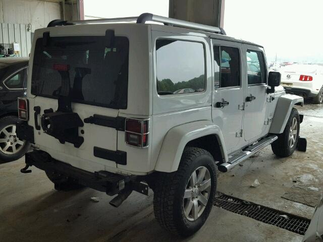 1C4HJWEG0CL181242 - 2012 JEEP WRANGLER U WHITE photo 4