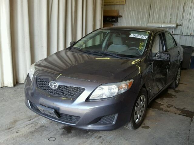 1NXBU40E29Z086431 - 2009 TOYOTA COROLLA GRAY photo 2