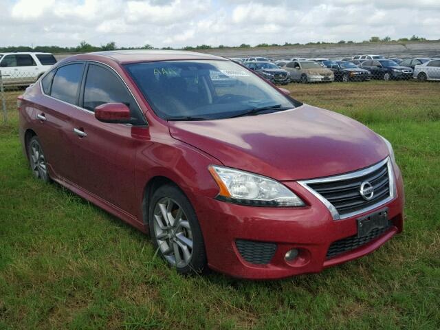 3N1AB7AP8DL774351 - 2013 NISSAN SENTRA BURGUNDY photo 1