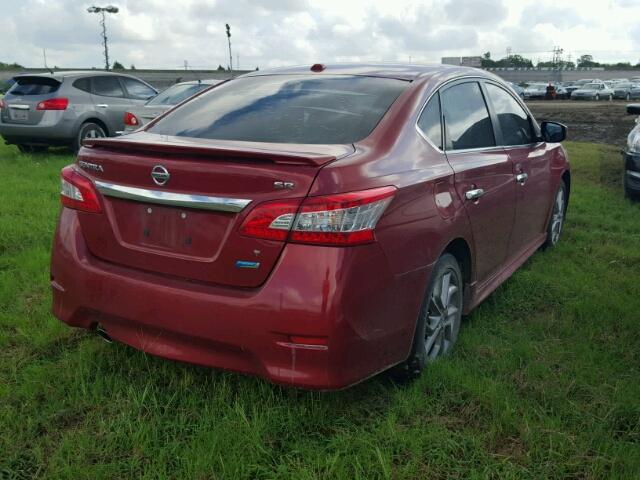 3N1AB7AP8DL774351 - 2013 NISSAN SENTRA BURGUNDY photo 4